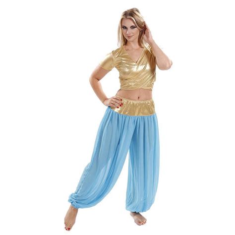 Belly Dance Lycra Choli Top With Chiffon Harem Pants Costume Set 4499 Usd Missbellydance