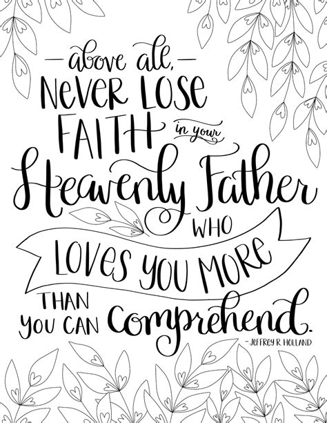 Just What I {squeeze} In Heavenly Father Loves You More Free Lds Christian Coloring Pag