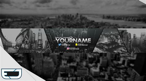 Free Gfx City Landscape Youtube Banner Template Youtube