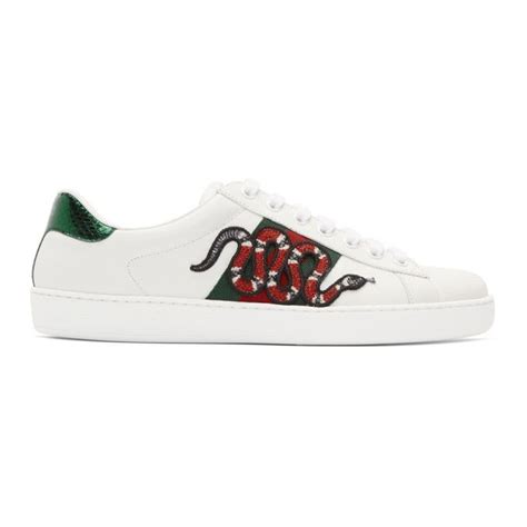 Gucci White Snake New Ace Sneakers Gucci Shoes Sneakers Leather