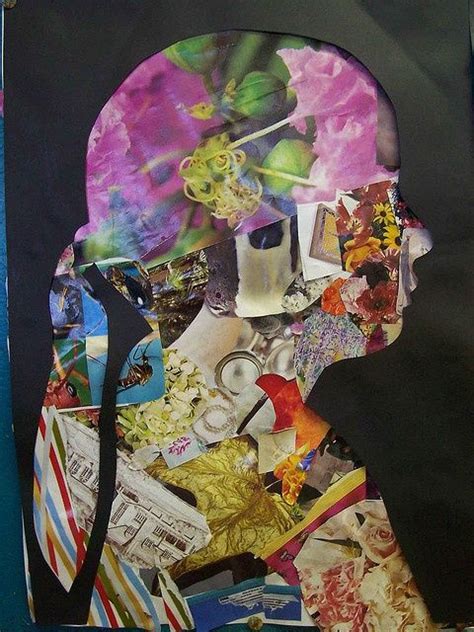 Let's say you can think of a handful of solid adjectives to describe yourself on the spot. collage | Art lessons, Art classroom, Teaching art
