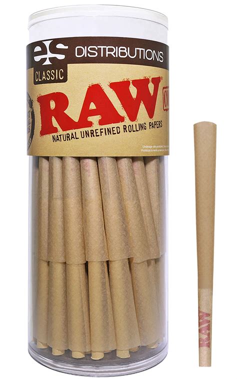 Raw Cones Classic Lean Size 50 Pack Natural Pre Rolled Rolling
