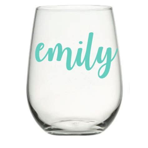 Items Similar To Personalized Stemless Wine Glass On Etsy