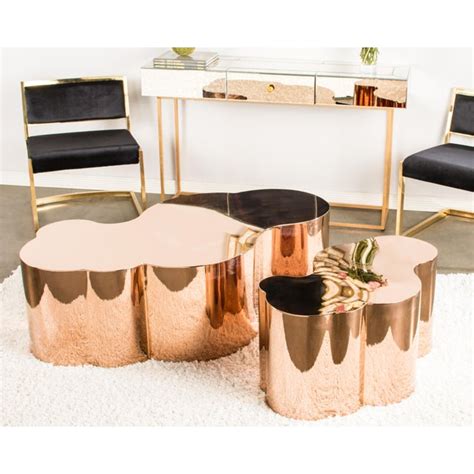 Check spelling or type a new query. Luca Rose Gold Coffee Table | Chairish