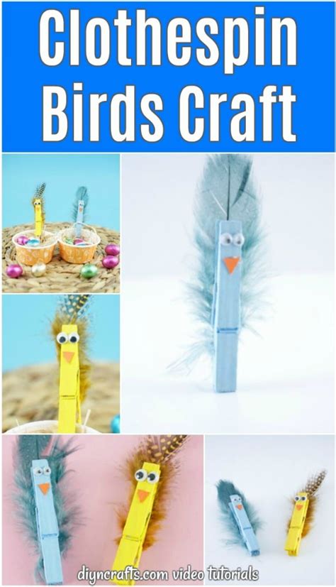 Cute Upcycled Clothespin Birds Craft Make House Cool