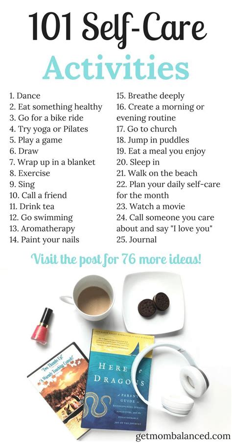 Self Care Activities List Of Self Care For Moms Daily Self Care For