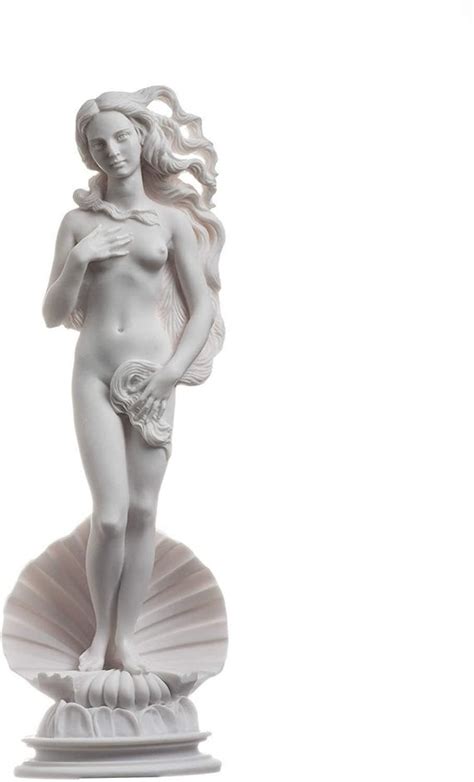 Sculpture Greek Mythology Goddess Handmade Alabaster Gold Sculpture Cm Nude Aphrodite Statue