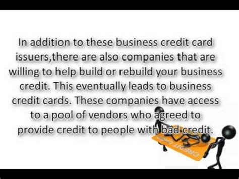 The easiest unsecured credit cards for bad credit are the credit one bank® platinum visa® for rebuilding credit, the applied bank® unsecured classic visa® card, the first access visa® credit card, the surge mastercard® credit card and the fit mastercard® credit card. Business Credit Cards for Those with Bad Credit - YouTube
