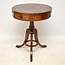 Antique Mahogany Leather Top Drum Table  Marylebone Antiques
