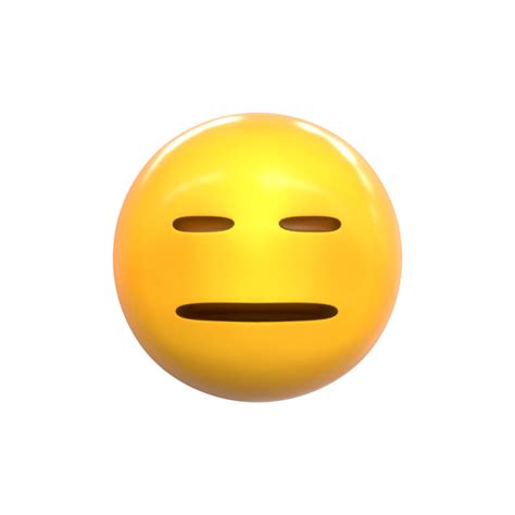 Modello 3d Emoji Expressionless Face Turbosquid 1400895