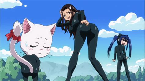 Fairy Tail S Carla Cana And Wendy Doing The Ketsu Puri Jiggly Ass