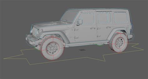 Jeep Wrangler Door Unlimited Rubicon With Hq Interior D Model