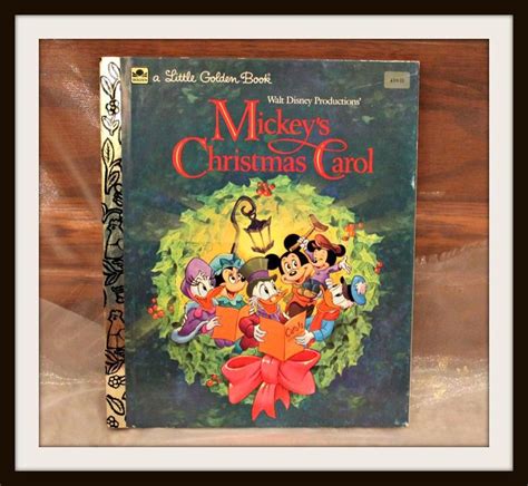 Vintage Little Golden Book Mickeys Christmas Carol 1983 Walt