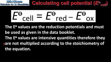 Cell Potential Formula Halleldmoses