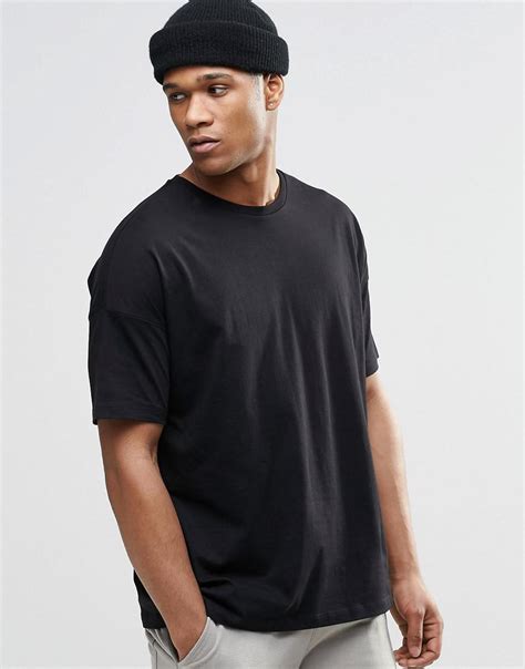 Lyst Asos Oversized T Shirt In Black In Black For Men