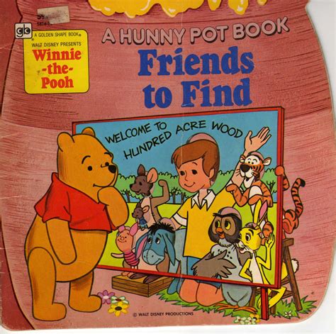 Comic book of the walt disney version of the popular children's characters created by a.a. WINNIE-THE-POOH: FRIENDS TO FIND (A HUNNY POT BOOK) by ...
