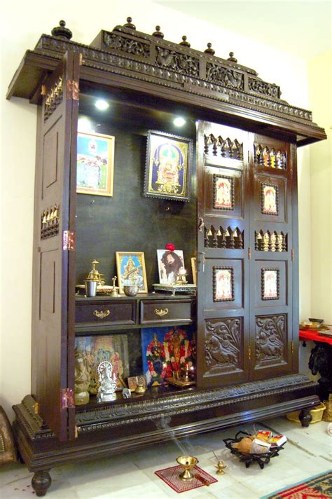 This design is the most compact one of the. pooja mantap | Pooja room door design, Temple design for ...