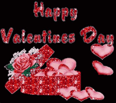 Happy Animated Valentines Day Gift Hearts Glittering GIF GIFDB Com