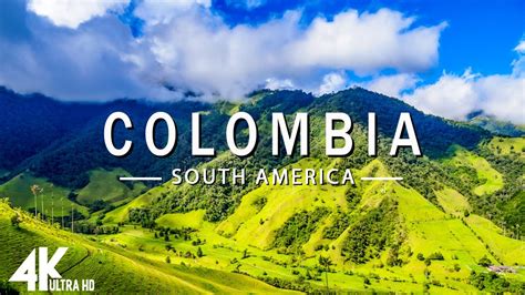Flying Over Colombia 4k Uhd Relaxing Music Along With Beautiful