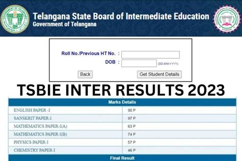 Ts Inter Result 2023 1st 2nd Year Results Just Announced Check