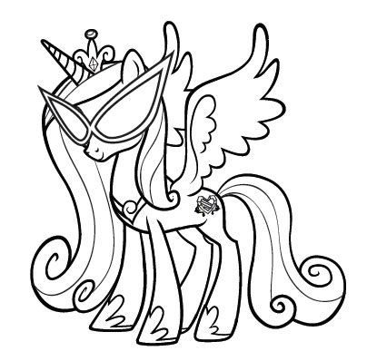 How to draw and color my little pony movie 2017 princess cadence. My Little Pony Princess Cadence Coloring Pages ...