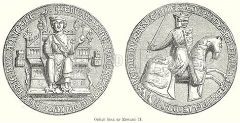 Great Seal Of Edward Ii Stock Image Look And Learn