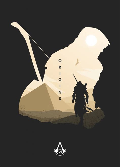 Assassins Creed Origins Minimalistic Poster Print Metal Posters