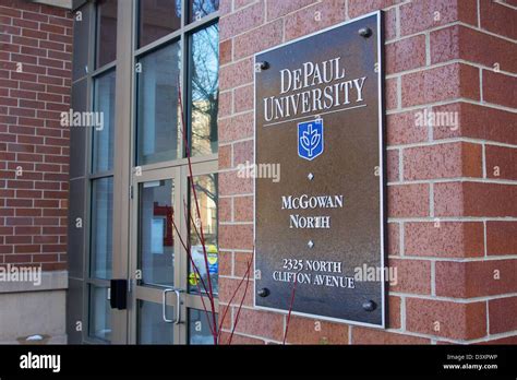 Depaul University Chicago Illinois Stock Photo Alamy