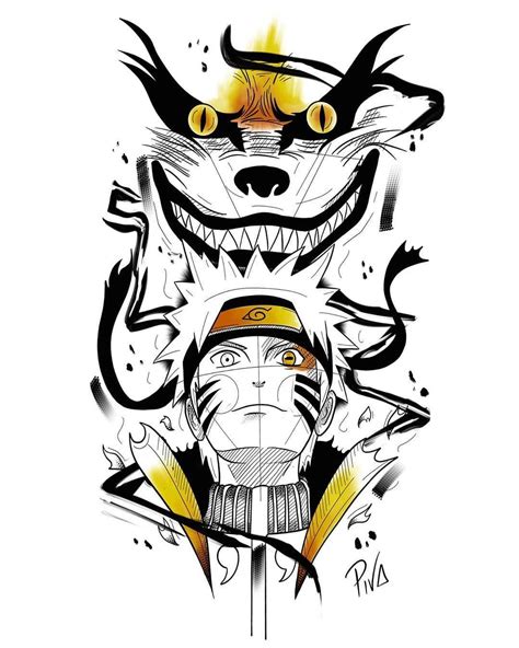 Geeky Flash On Instagram Naruto Tattoo Design By Brenopiva To Submit