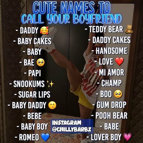 ᴡᴏʀᴅ ᴏғ ᴀᴅᴠɪᴄᴇ Cute Names For Boyfriend Names For Boyfriend Contact