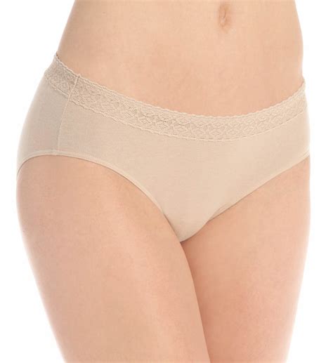 Hanes Cotton Stretch Waistband Hipster Lace Panty 3 Pack 41klb5 Hanes