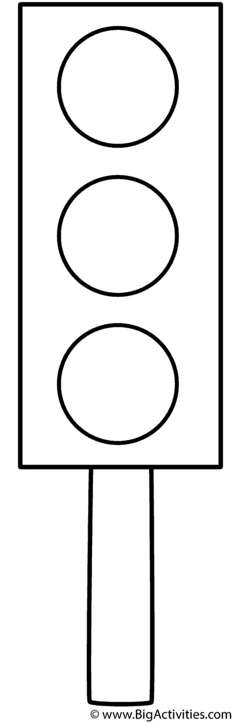 Traffic Light And Stop Sign Coloring Page Free Printable Coloring