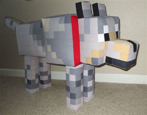 Minecraft Tamed Wolf Added The Ears Legs And Tail Hoorah Tamed