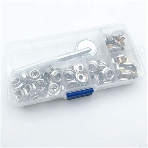62pcs Stainless Steel Canvas To Screw Press Stud Snap Kit Boat Cover Oz