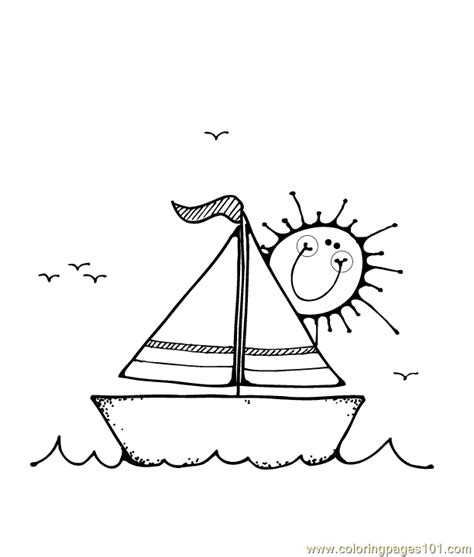 As a guide, help the preschooler 1. boat Coloring Page - Free Water Transport Coloring Pages ...