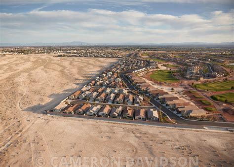 Aerialstock Aerial Photograph Of North Las Vegas Suburbs Abutting The