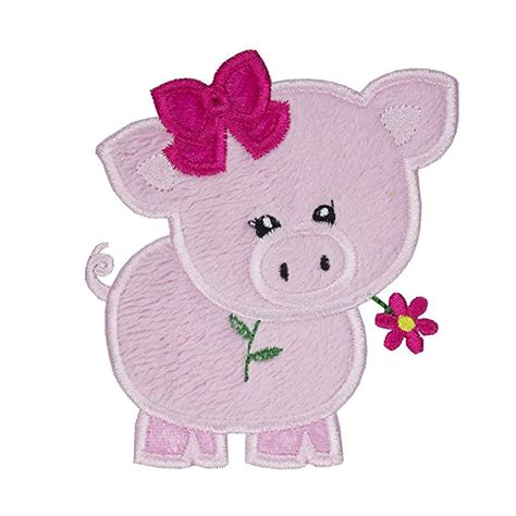 Ms Pig Patch Your Choice Of Sew On Or Iron On Patch Handmade