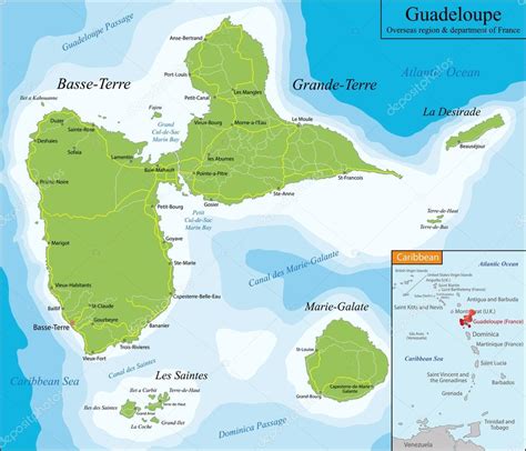 Feb 25, 2021 · guadeloupe is a part of the leeward islands in the northern lesser antilles islands group. kaart van guadeloupe — Stockvector © Volina #99323198
