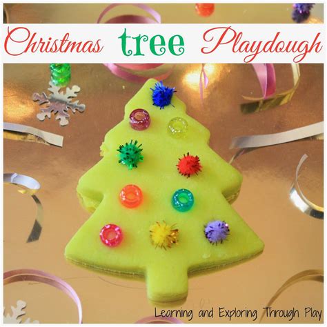 Learning And Exploring Through Play Christmas Tree Play Dough