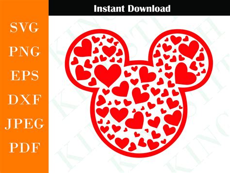 Minnie Hearts Svg Minnie Valentines Day Svg Valentines Svg Disney