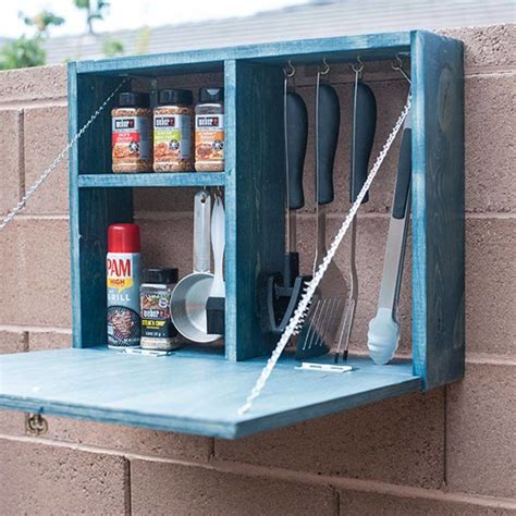 13 Brilliant Ways To Store Grill Tools Outdoor Grill Area Backyard