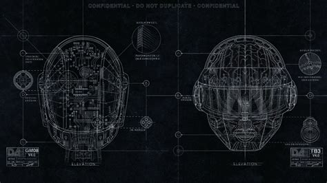 Daft punk hd wallpapers, desktop and phone wallpapers. Music robots Daft Punk houses Disco funky schematic EDM ...