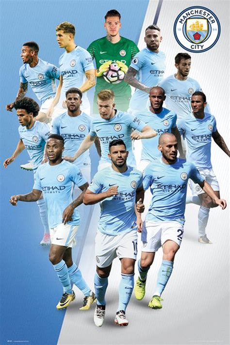 Get up to 70% off now! Fußball - Manchester City - Players 17/18 - Poster - 61x91,5