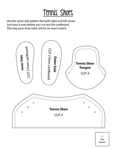 Regular Tennis Shoes American Girl Doll Shoes Doll Shoe Patterns