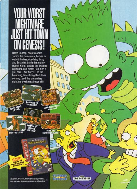 Nba Jam The Book On Twitter 1993 Print Ad For The Simpsons Barts