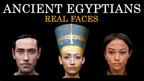 ancient egyptians pharaohs real faces youtube