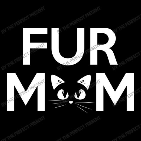Custom Fur Mom Adorable Crazy Cat Lady Kitty Mama Womens V Neck T Shirt By The Perfect Present