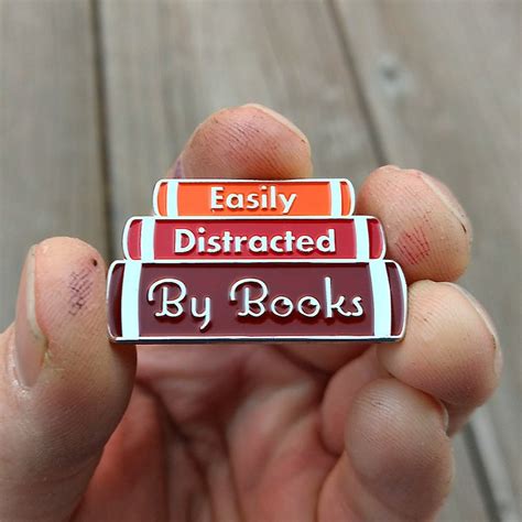 Book Enamel Pin Set 5 Lapel Pins Reading Hat Pins Etsy
