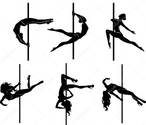 Six Pole Dancers Stock Vector Image By ©koryaba 65145605