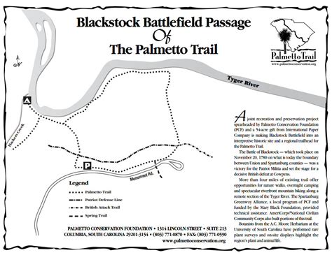 Blackstock Battlefield Passage Palmetto Conservation Foundation